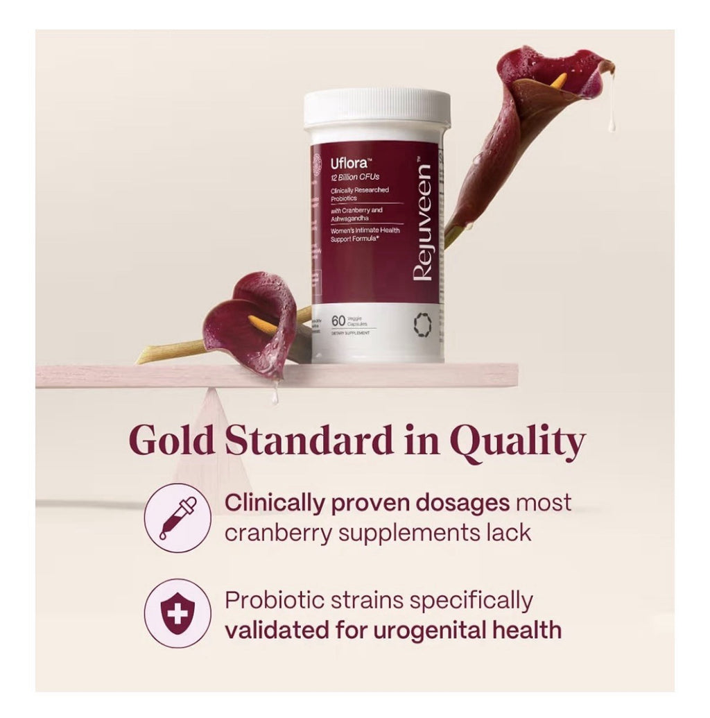 Rejuveen Uflora Vaginal Probiotics Women Support Vaginal Health Moisturizer 60ca