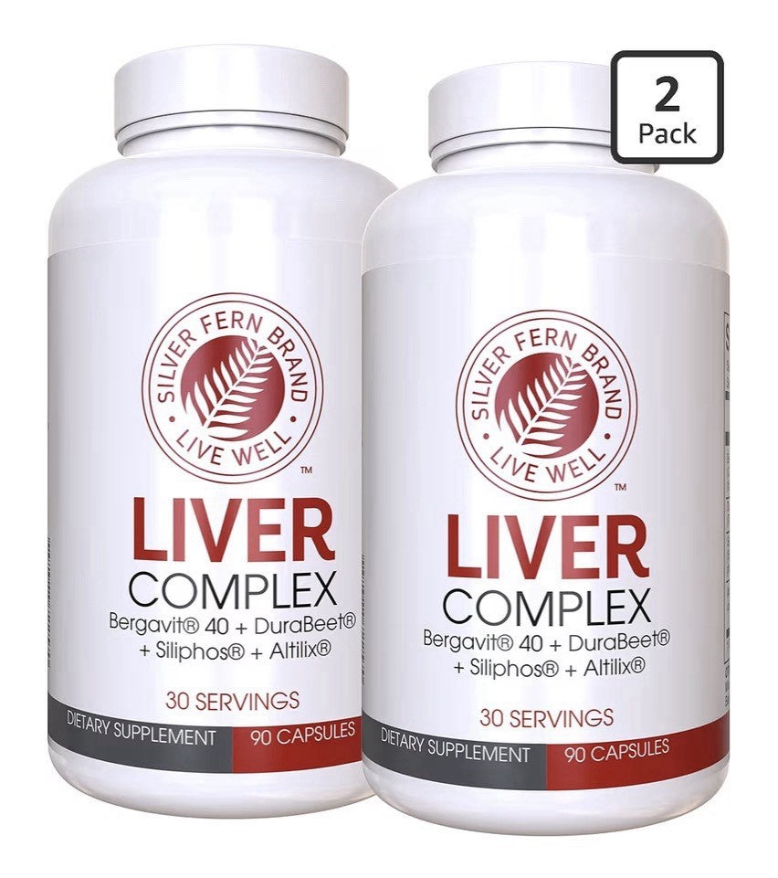 2Pack Silver Fern Brand Liver Complex Supplement with Milk Thistle Liver Support