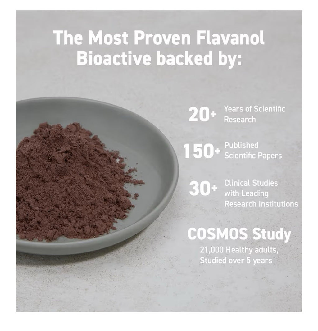 CocoaVia Cocoa Flavanols Powder Cardio Heart Circulation Cognitive Health 30serv