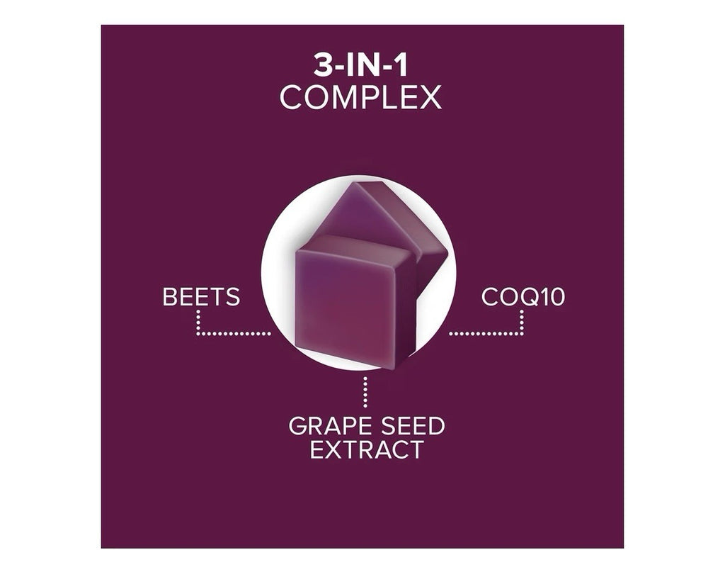 Qunol Blood Pressure Support Beet with CoQ10 Heart Circulation Health 60 Chews