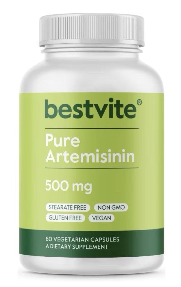 BESTVITE Artemisinin Pure 500 mg Per Capsule 60 Vegetarian Capsules Non Gmo