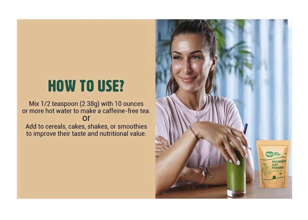 Way4 Organic Mulberry Leaf Powder Extract Natural Food Supplement 1 lb