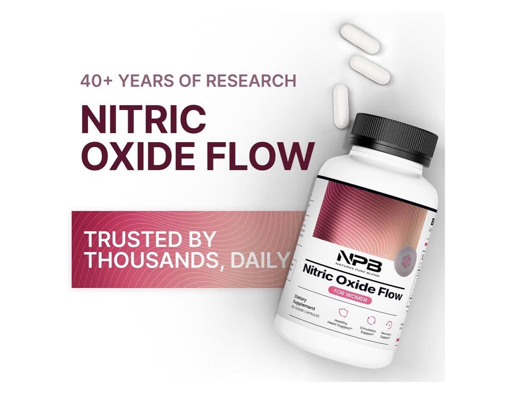 NPB Nitric Oxide Flow Healthy Heart Circulation Recovery Support For Women 60cap