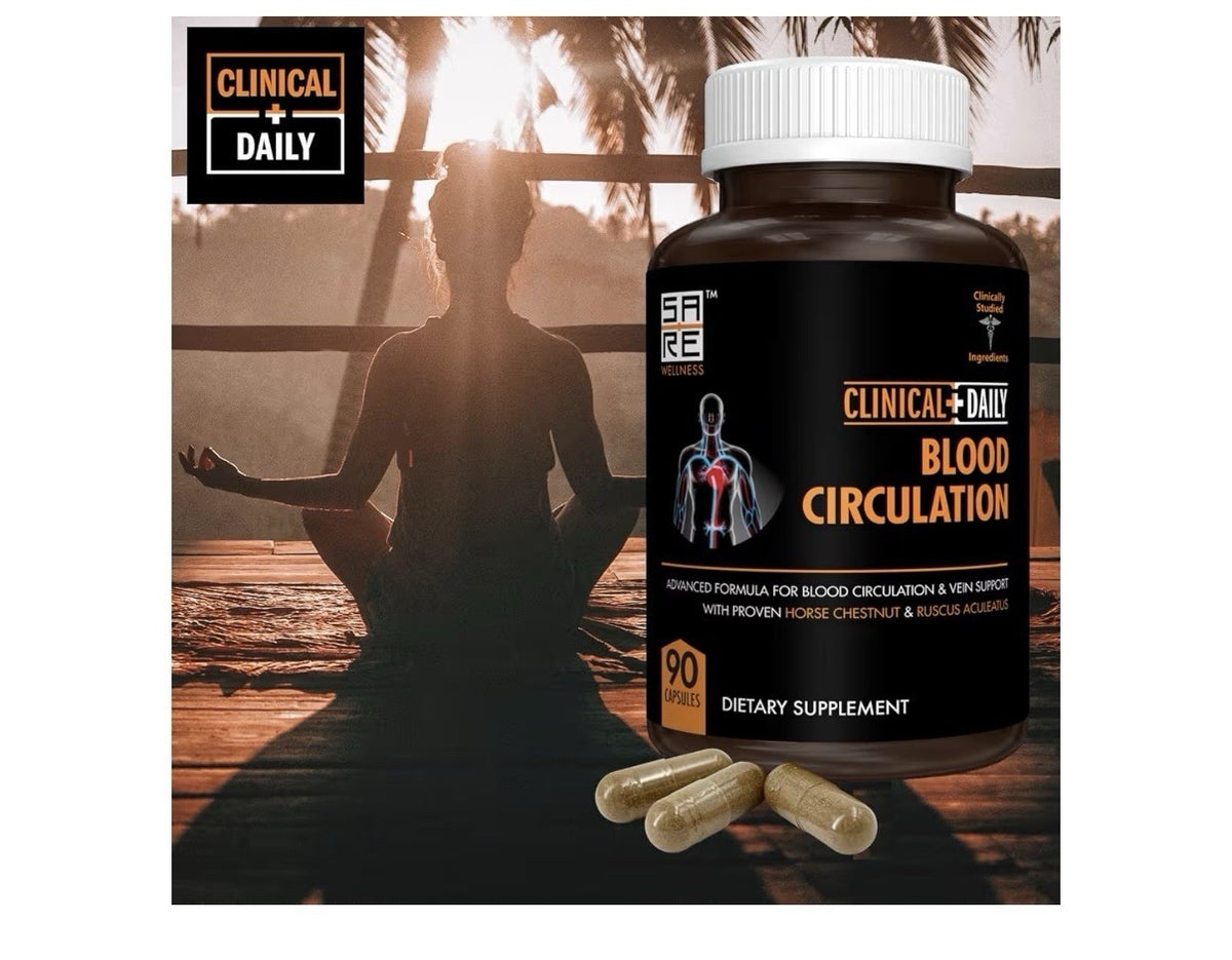 Clinical Daily Blood Circulation Supplement Circulation And Vein Support 90 Caps