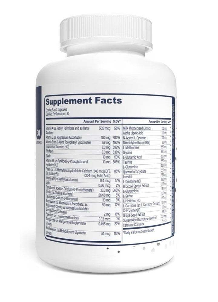 NuEthix Opti-Pure Detox And Liver Support Daily Nutritional Detoxification 90cap