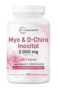 Myo-Inositol & D-Chiro Inositol 2,050mg Per Serving Clean Ingredients 240Capsule