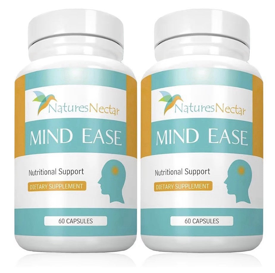 Nature's Nectar Mind Ease Migraine Prevention Feverfew Nutritional Support 2Pack