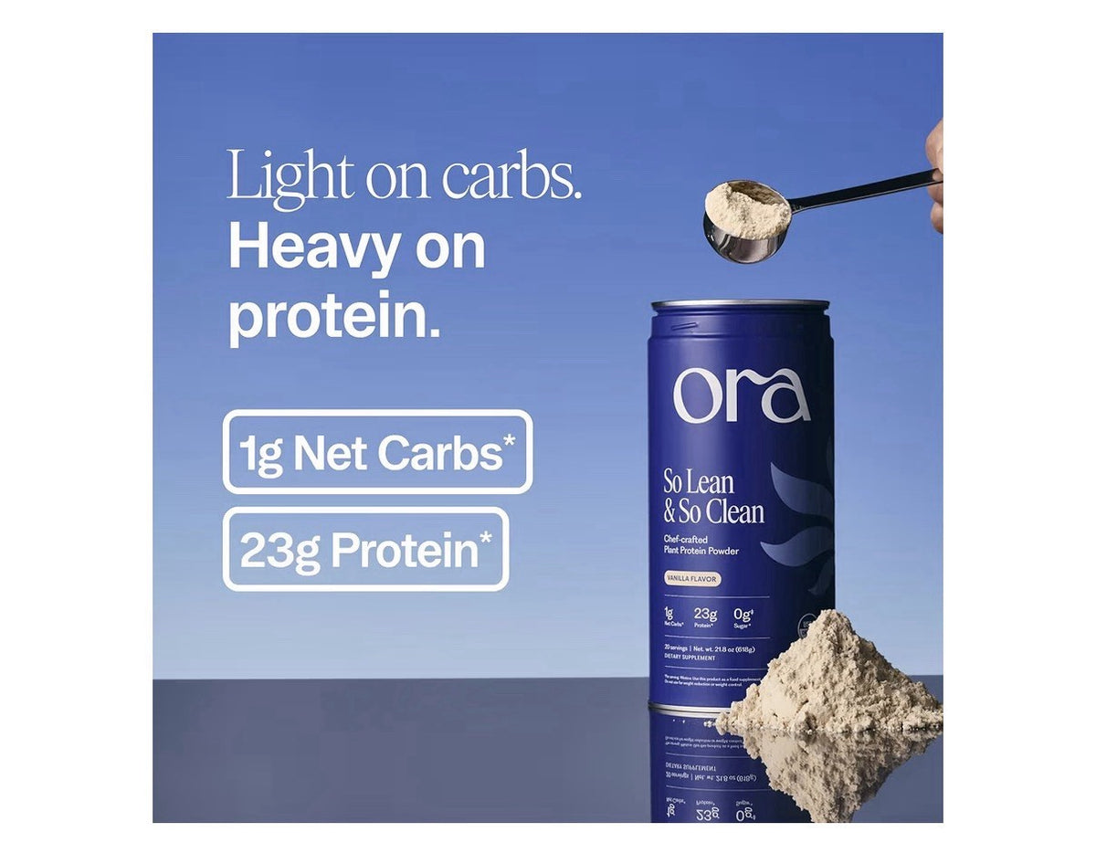 Ora So Lean & So Clean Plant Protein Powder for Women and Men Chocolate 22.8oz