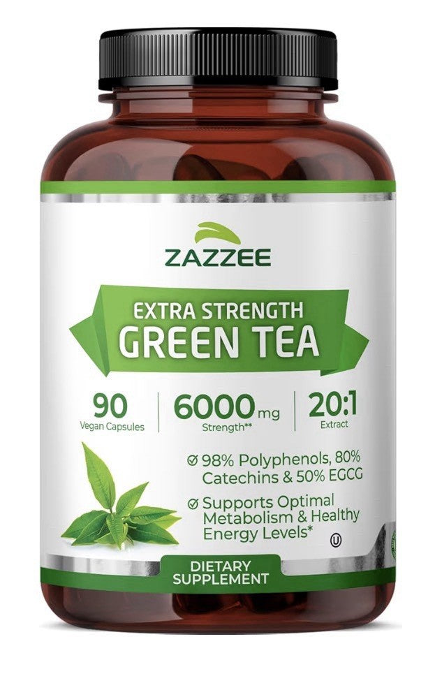 Zazzee Green Tea Supports Optimal Metabolism Healthy Energy Levels 3Month Supply