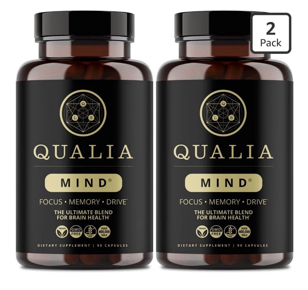 2 Pack Qualia Mind Focus Memory Drive The Ultimate Blend For Brain Health