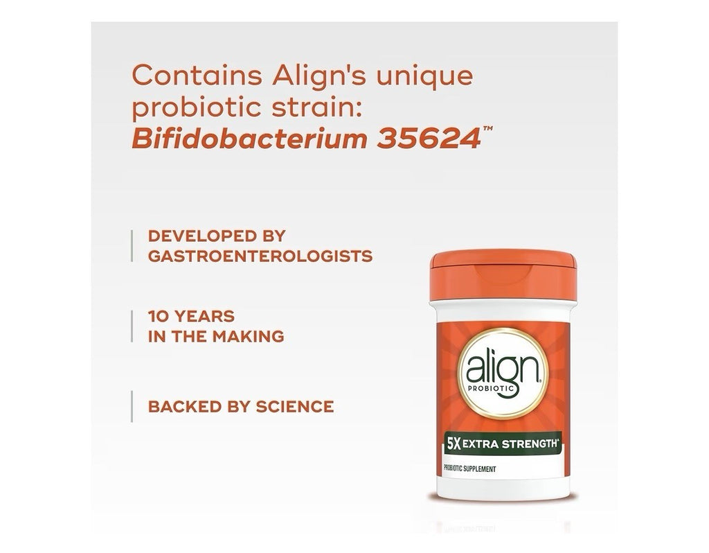 Align Probiotic 5x Extra Strength Probiotics Gut Health for Women and Men 42caps