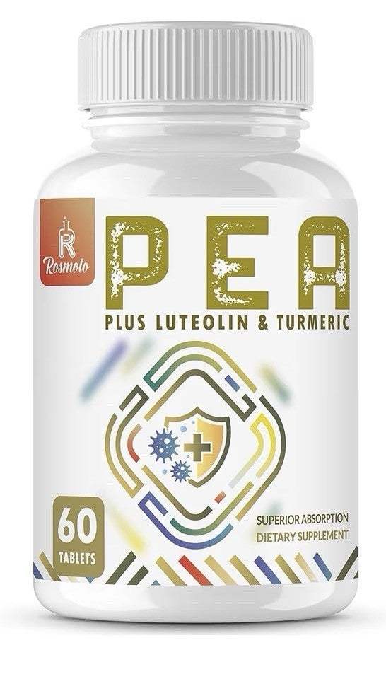 Rosmolo PEA Luteolin & Tumeric Palmitoylethanolamide Discomfort Management 60Tab