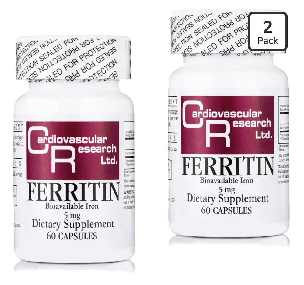 Cardiovascular Research Ferritin 5 mg Bioavailable Iron 2 Pack