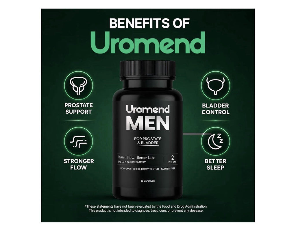Uromend Men For Prostate & Bladder Better Flow Better Life Urinary Health 60caps