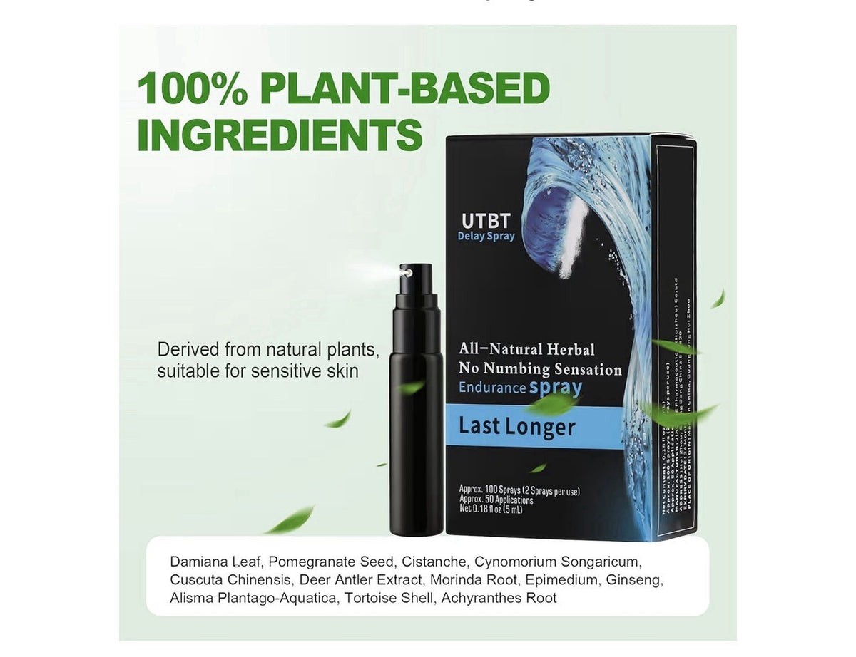 UTBT Delay Spray for Men No Numbing Sensations Better Stamina Endurance Spray