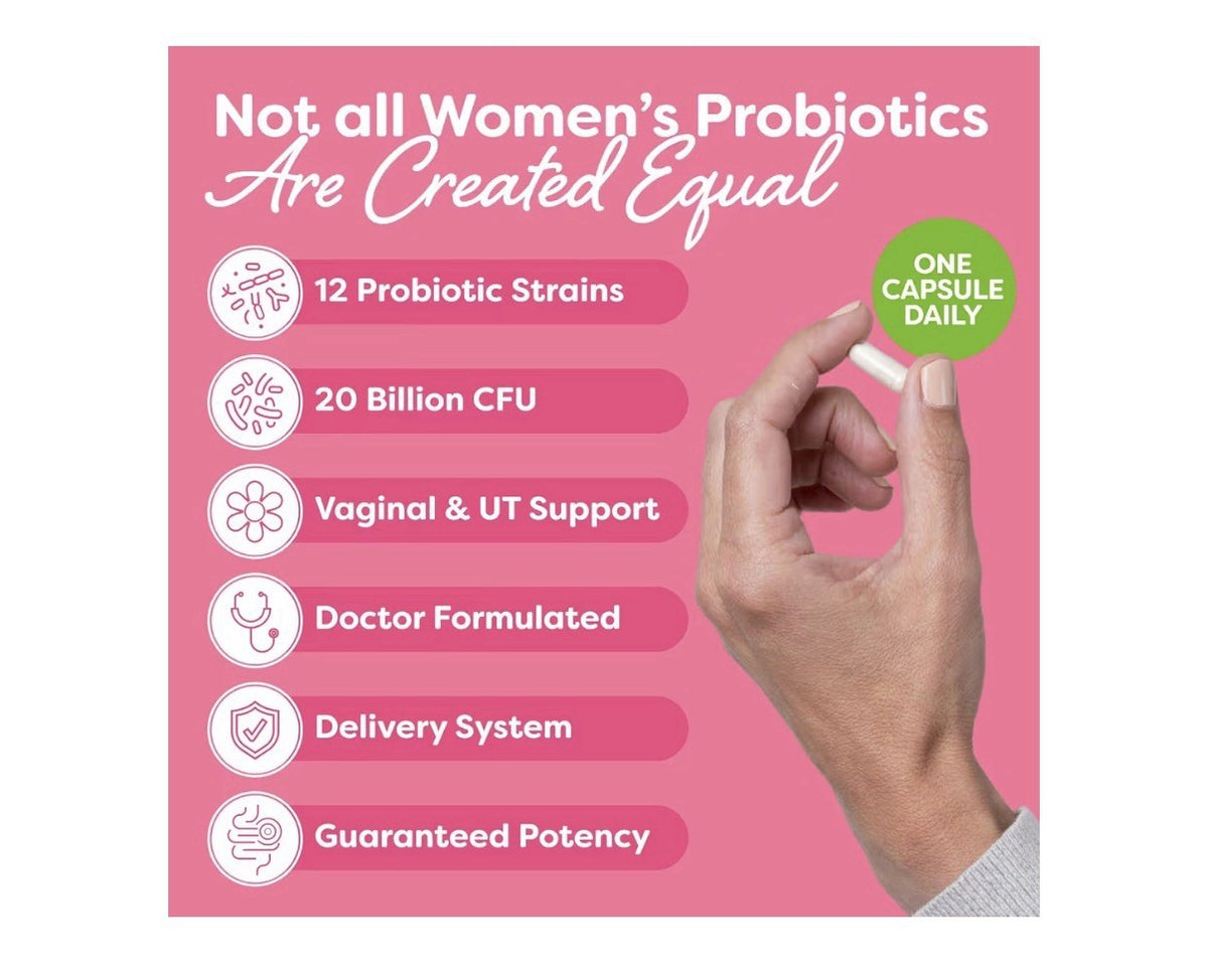 Probulin Womens Probiotic + Prebiotics Urinary Tract & Vaginal Health 30Capsules