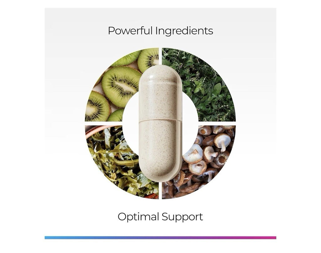 Livingood Daily Thyroid Support Supplement 16-in-1 Wellness Blend 60 Capsules