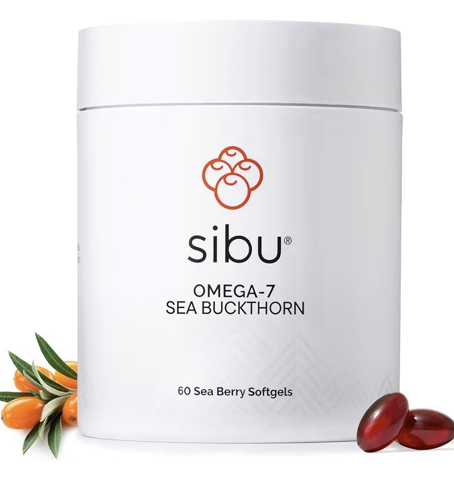 sibu Omega-7 Sea Buckthorn For Healthy Skin Hair Nails Dryness 60 Softgels