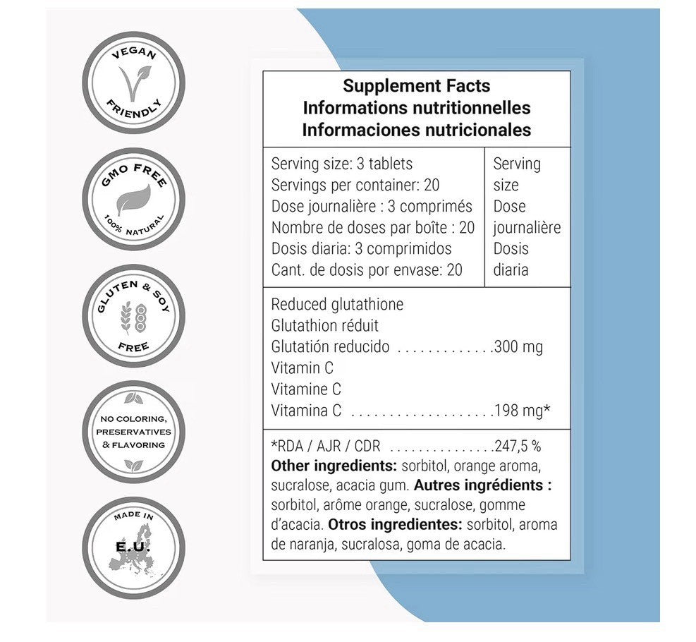 Supersmart Perlingual Glutathione Easy Absorption Enhanced Glutathione 90Tablets