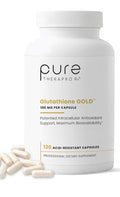 Pure Therapro Rx S-Acety Glutathione Gold 100 mg 4 Month Supply 120 Capsules