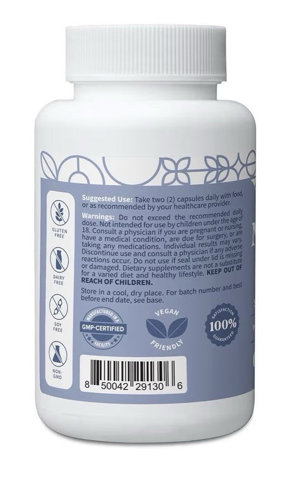Pattern Wellness Magnesium Complex Supports Whole Body Function Muscle Bone 60ca