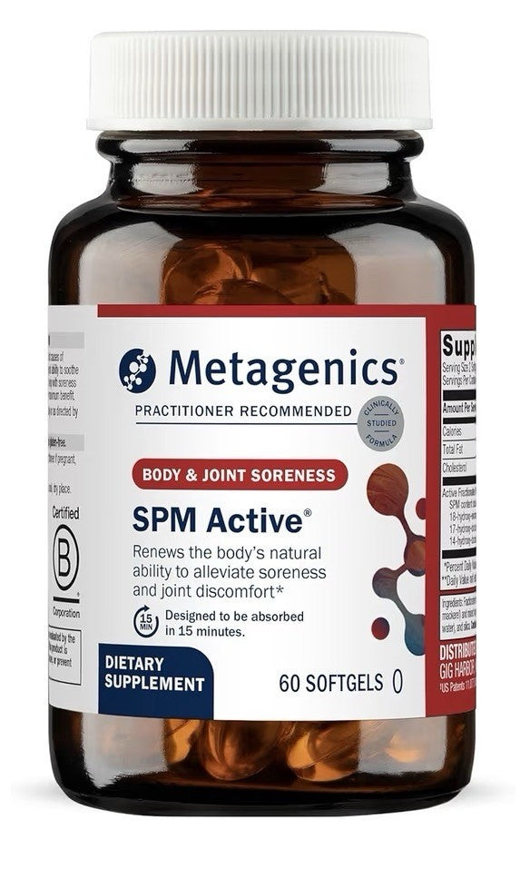 Metagenics SPM Active Body And Joint Soreness Discomfort Immune Health 60Softgel