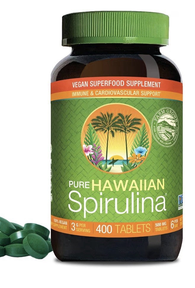 Nutrex Hawaii Pure Hawaiian Spirulina 500mg Immune Energy Celluar support 400Tab