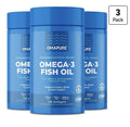 3 Pack OMAPURE Omega 3 Fish Oil Supplements Heart Brain Joints Health