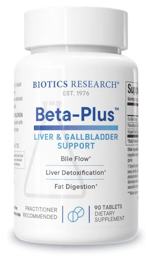 Biotics Research Beta-Plus Nutritional Ox Bile Salts Digestive Enzymes 90Tablets