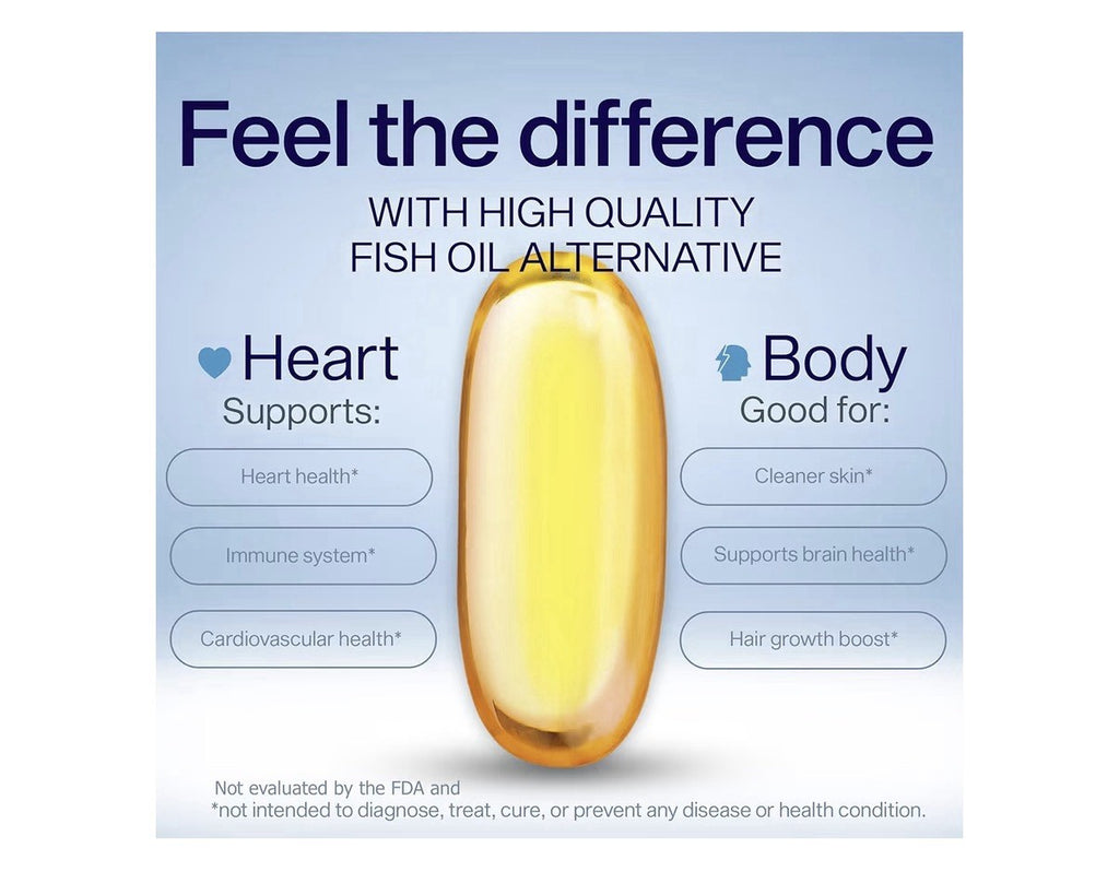 4 Pack ULTIMATE EFAs YES Plant-Based Omega 3-6-9  Fish Oil Heart Skin Eye Immune