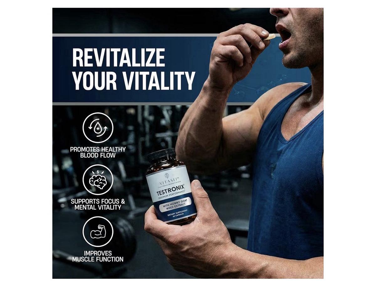 VITASEI Testronix Maximum Performance & Muscle Supplement 2 Pack