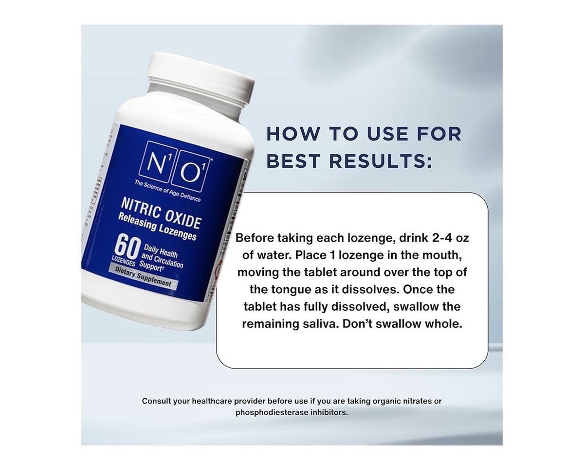 N1O1 Nitric Oxide Lozenges Nitric Oxide Supplement Daily Health 60 Lozenges