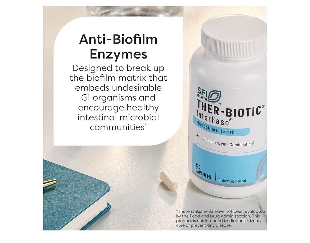 SFI Health Ther-Biotic InterFase Microbiome Health Multi Enzyme Formula 60 Caps