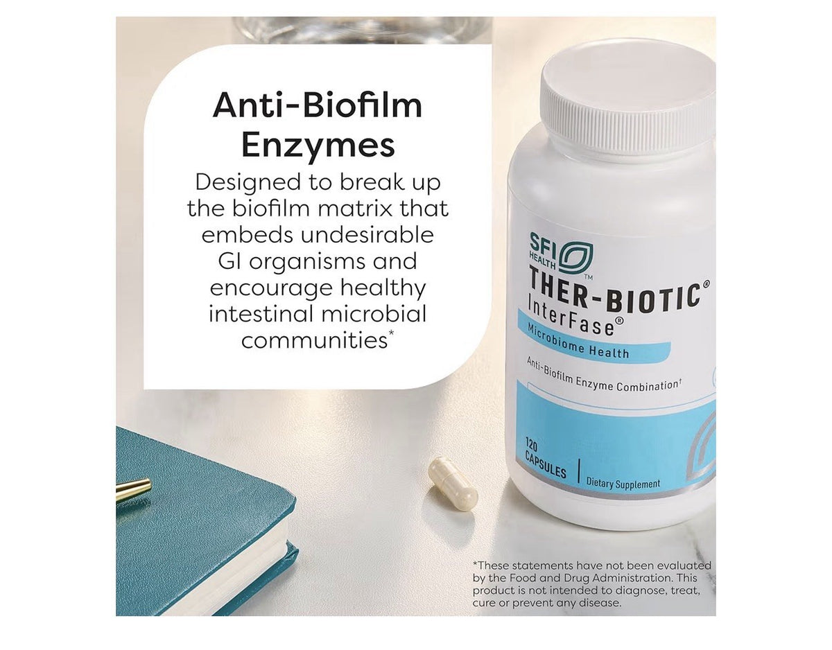 SFI Health Ther-Biotic InterFase Microbiome Health Multi Enzyme Formula 60 Caps