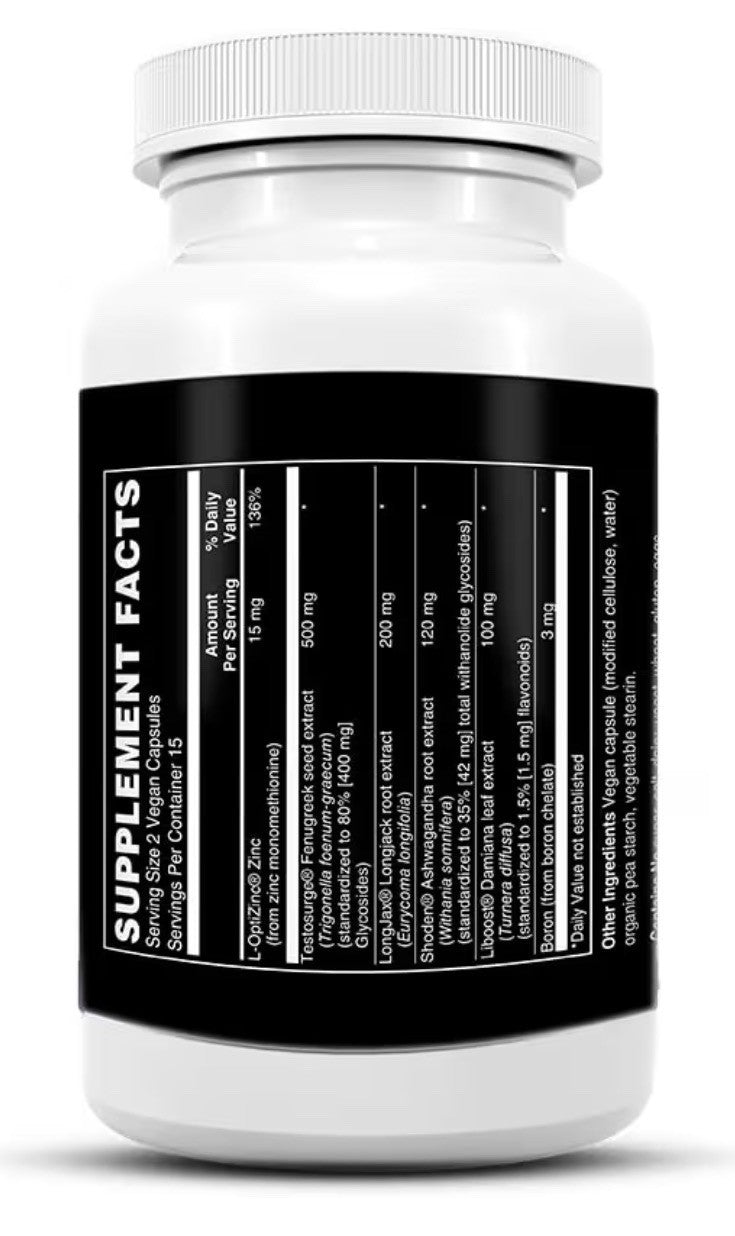 Vital Rise Testosterone Supplement for Men Advanced Testosterone Booster 30 Caps