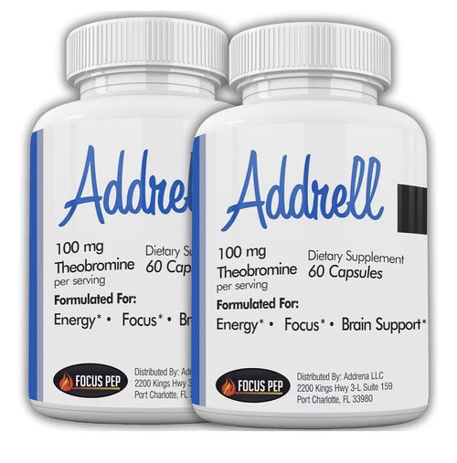 2 Pack Addrell Energy Stimulant Natural Nootropic Brain Boost Energy Focus