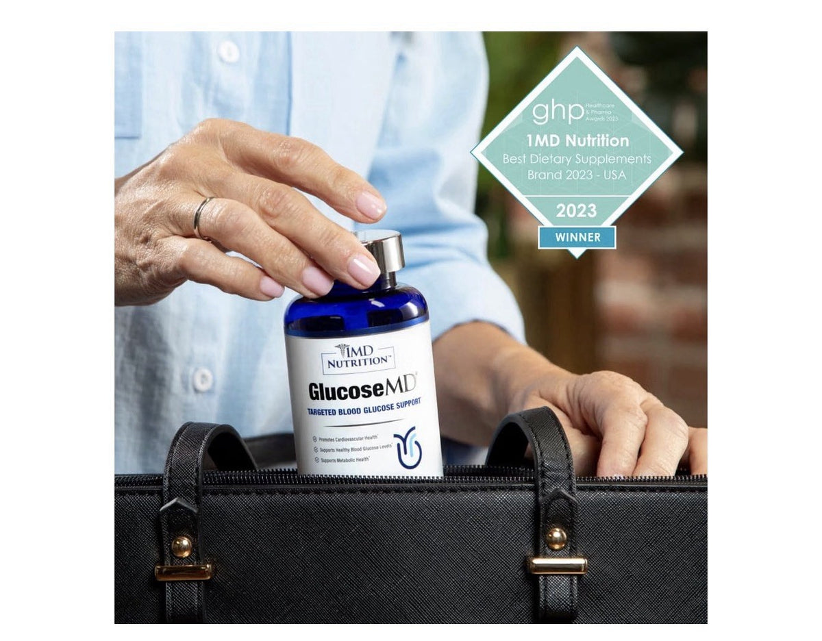 1MD Nutrition GlucoseMD Blood Glucose Support Cardiovascular Metabolic Health