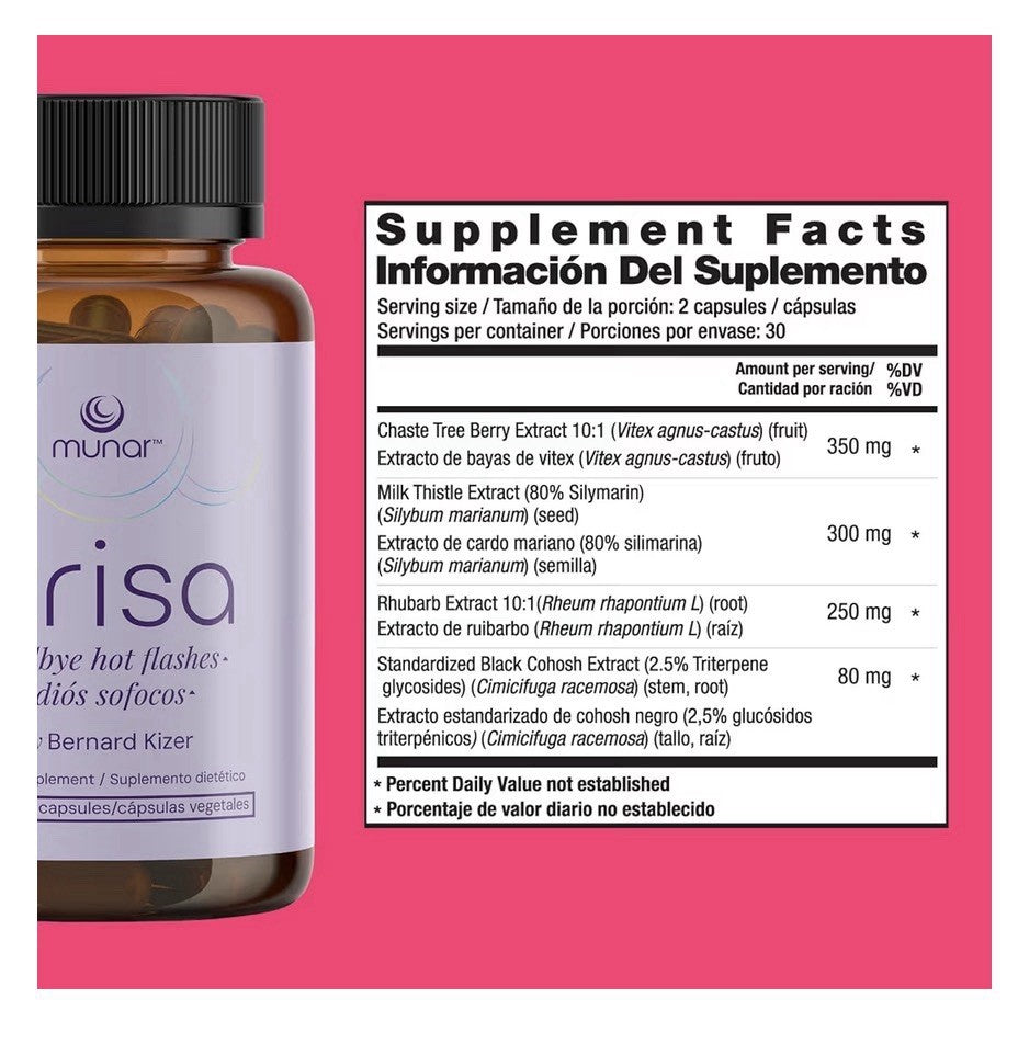 Munar Brisa Menopause Support Hot Flashes Relief Hormonal Balance for Women 60ca