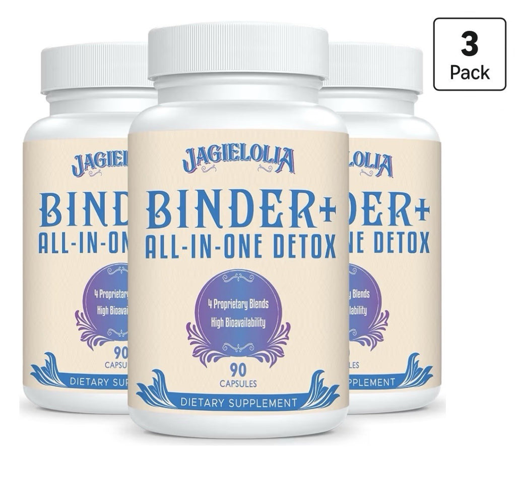 Jagielolia Binder+ All-in-One Detox High Bioavailability Liver Gut Cleanse 3Pack