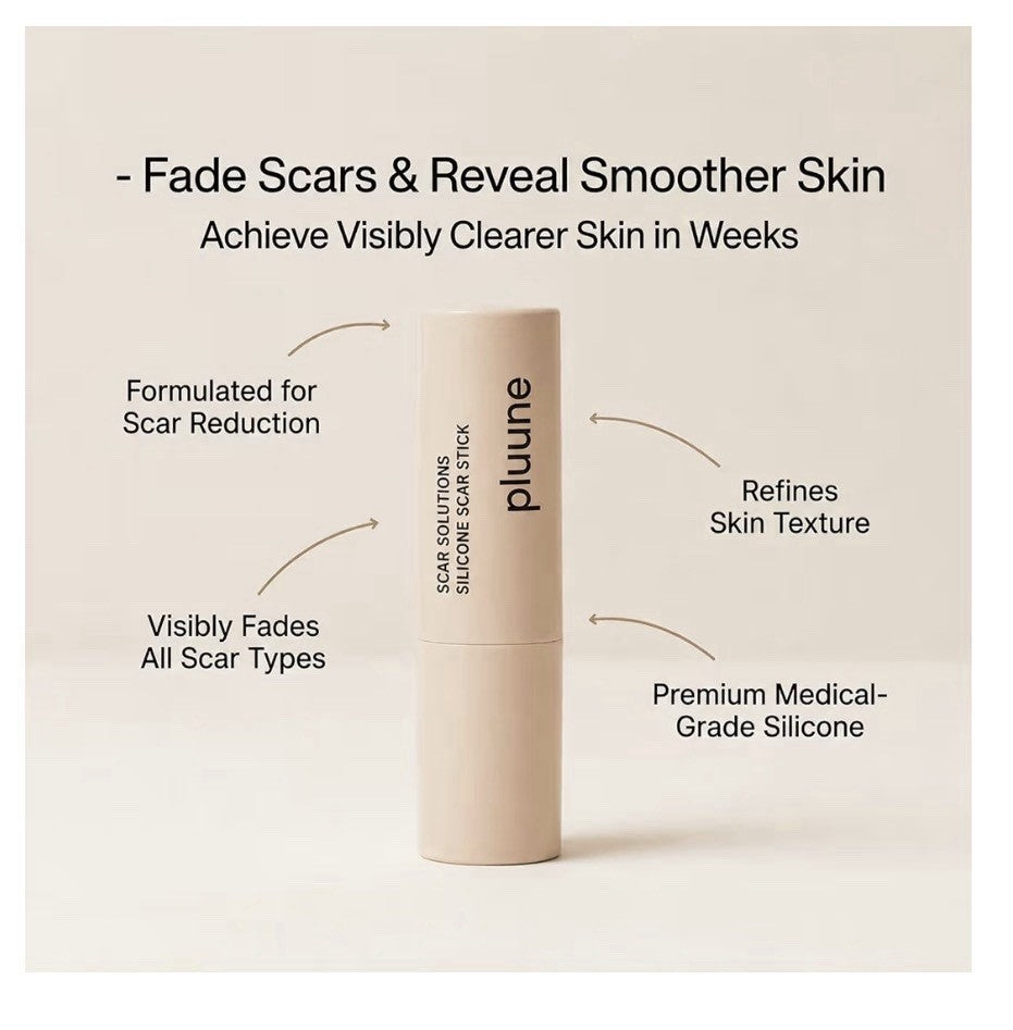 Pluune Scar Solutions Silicon Scar Stick Old Scars Acne & Stretch Marks 1 Pcs