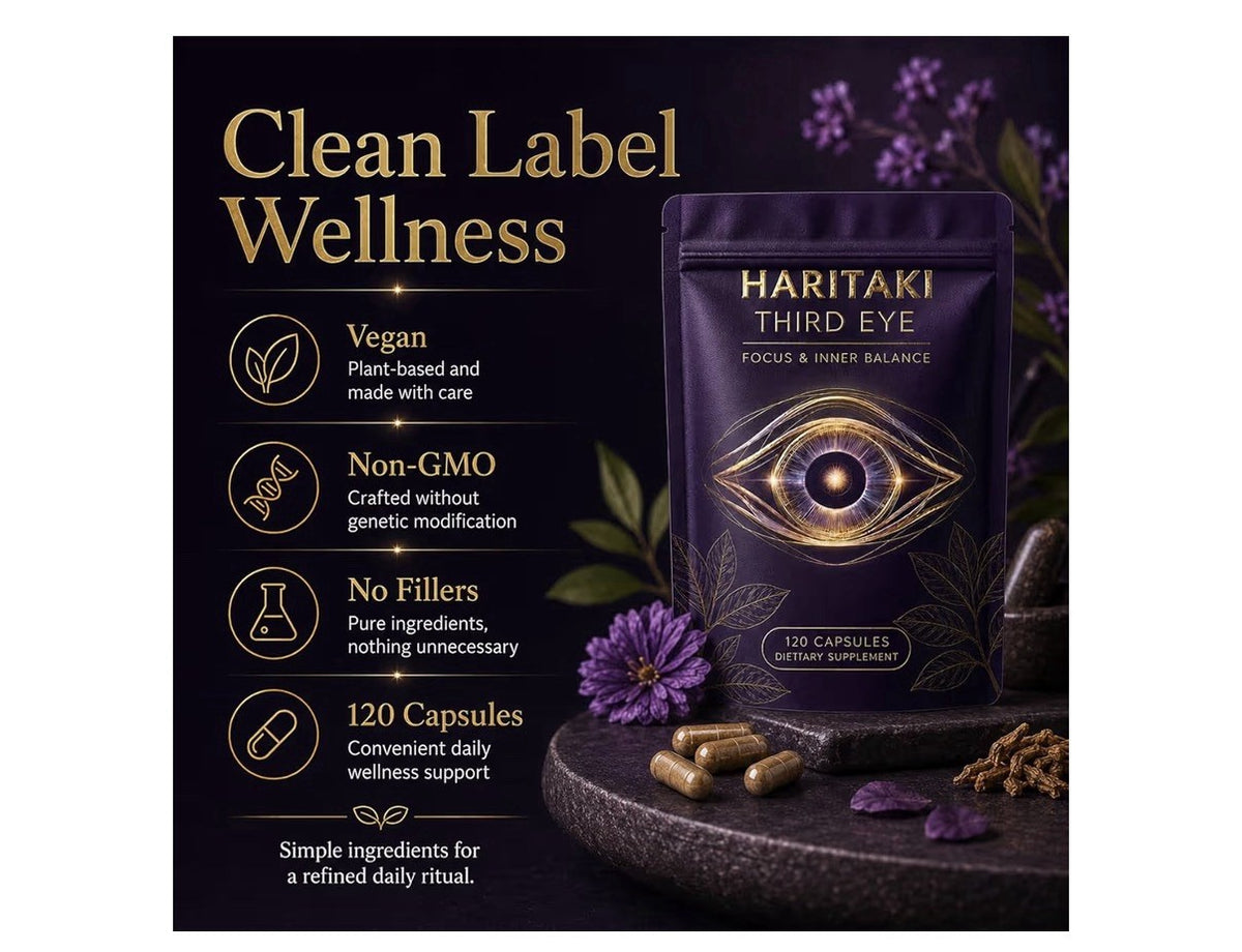 HARITAKI Third Eye Mental Clarity Awaken Intuition  Inner Balance Energy 2 Pack