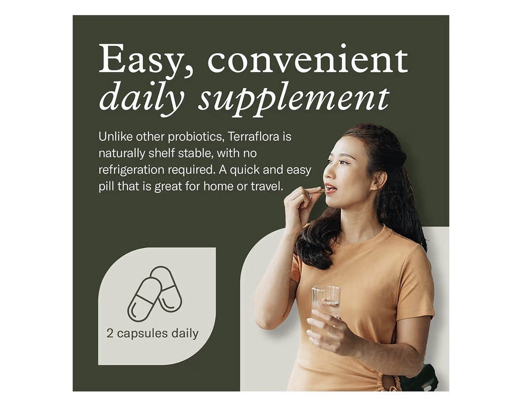 Terraflora Deep Immune Synbiotic SBO Probiotic and Prebiotic Immune Support 60ca