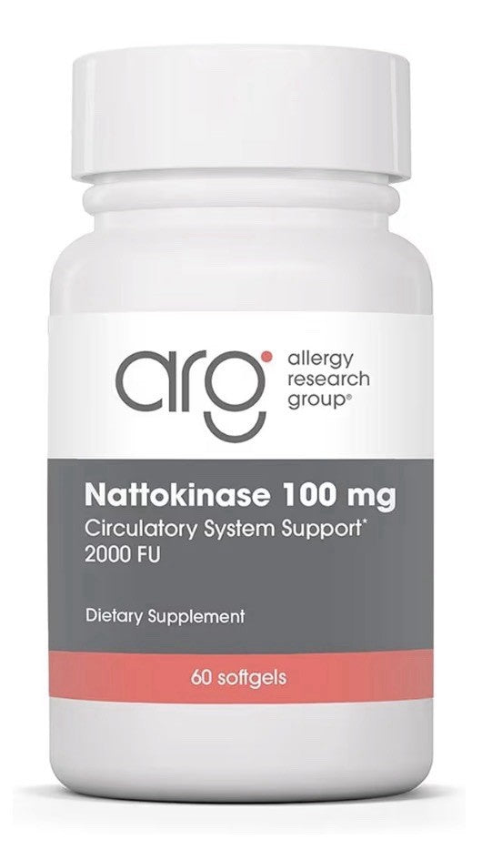 Allergy Research Group Nattokinase 100 mg Circularity Support 2000 FU 60 Softgel