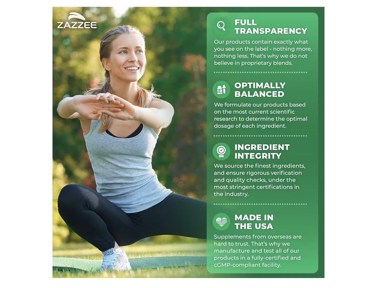 Zazzee Lion's Mane 30% Beta Glucans Supports Cognitive Function 2 Month Supply