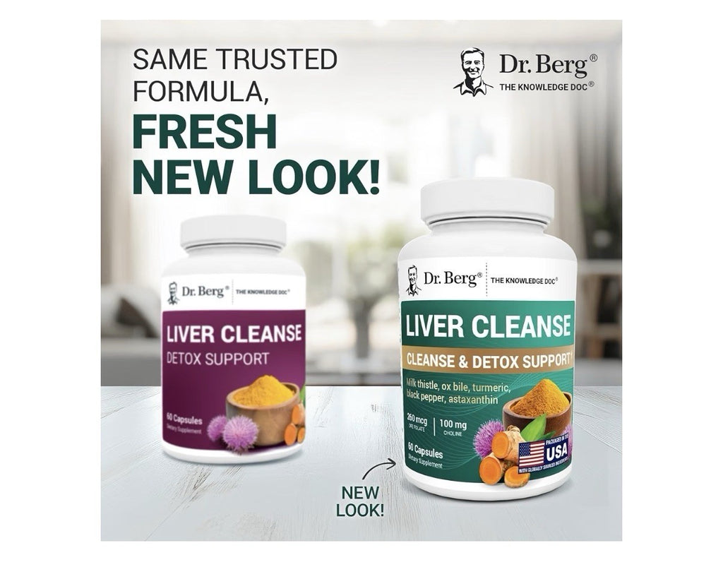 Dr. Berg Liver Cleanse Detox Support With Milk Thistle Ox Bile Tumeric 60capsule