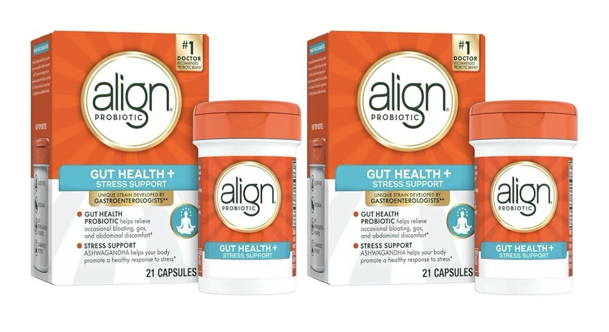 Align Probiotic Gut Health + Stress Support Digestive Health Calm Mind 2 Packs