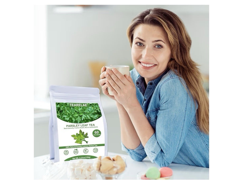 TEARELAE Parsley Leaf Tea Herbal Natural Pure Boost Immunity Fresh Breath 60Tbag