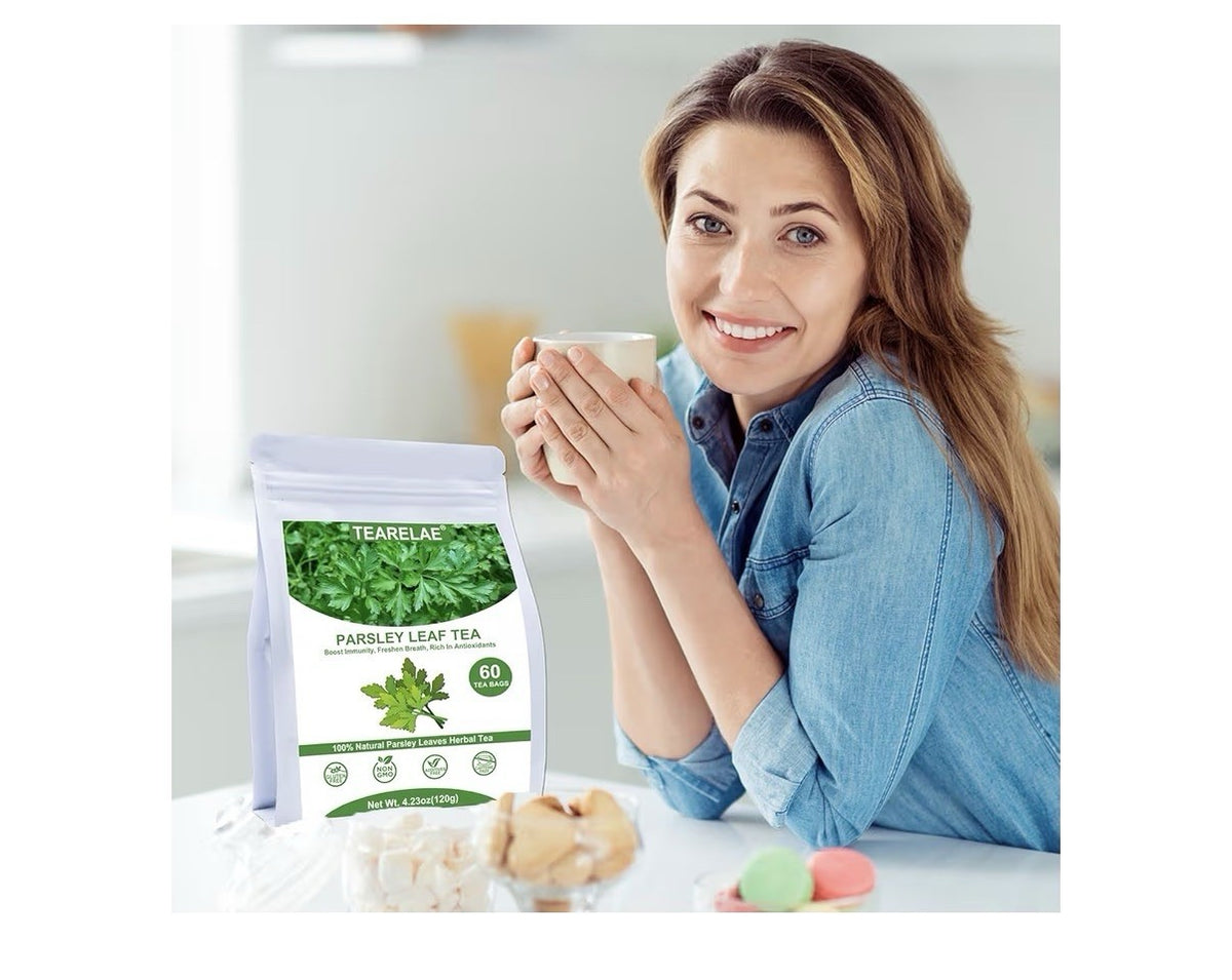 TEARELAE Parsley Leaf Tea Herbal Natural Pure Boost Immunity Fresh Breath 60Tbag