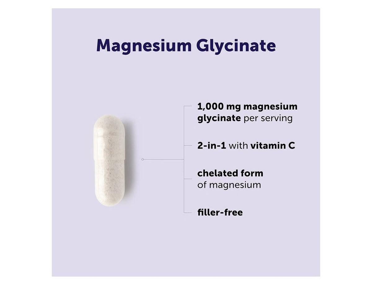 Micro Ingredients Magnesium Glycinate 1,000mg Per Serving Clean Ingredients 150c