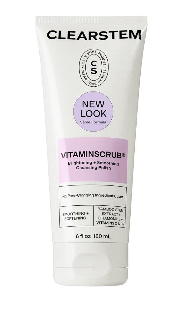 CLEARSTEM VITAMINSCRUB Brightening Smoothing Cleansing Polish Scrub Cleanser 6oz
